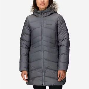 Marmot Montreal Puffer Parka with Removable Hood/Fur 700 Down Fill Size M